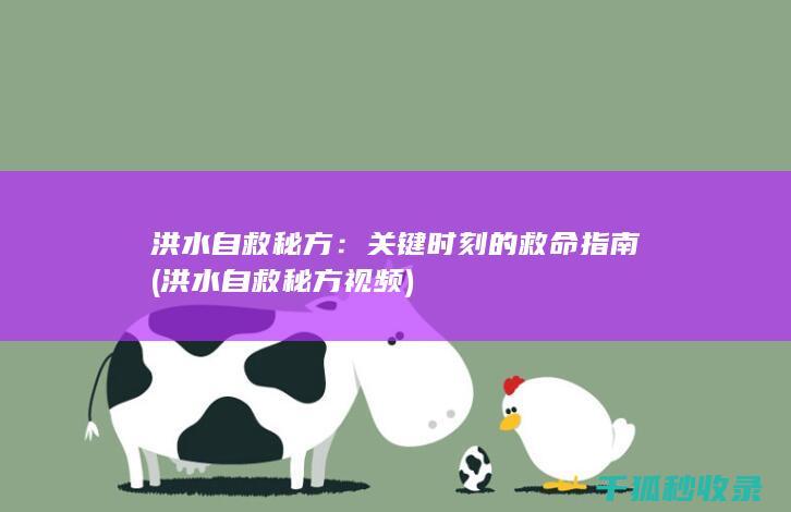 洪水自救秘方：关键时刻的救命指南 (洪水自救秘方视频)