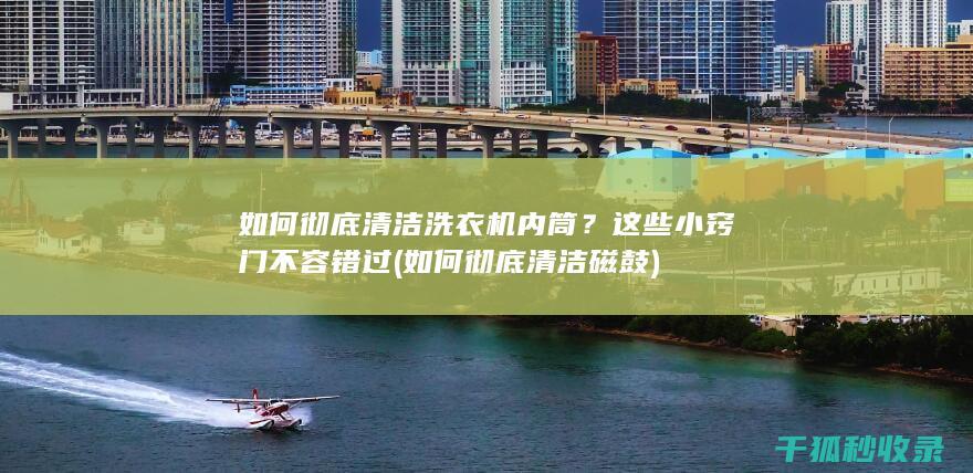 如何彻底清洁洗衣机内筒？这些小窍门不容错过 (如何彻底清洁磁鼓)