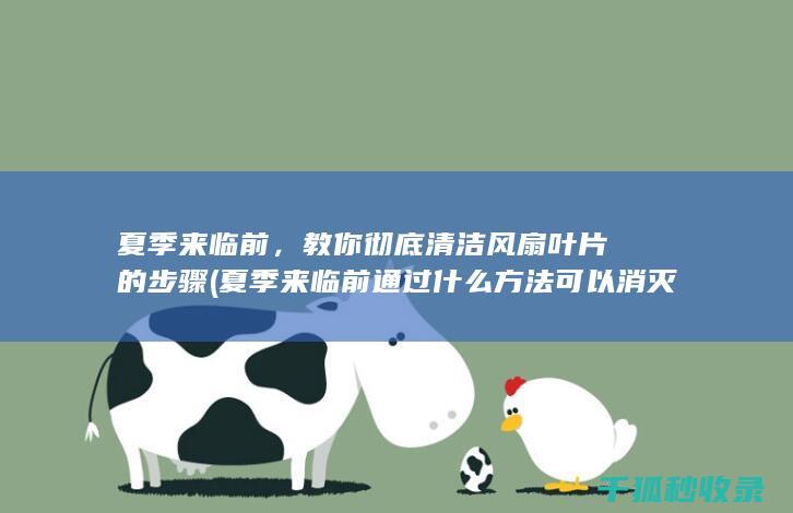 夏季来临前，教你彻底清洁风扇叶片的步骤 (夏季来临前通过什么方法可以消灭蚊子)