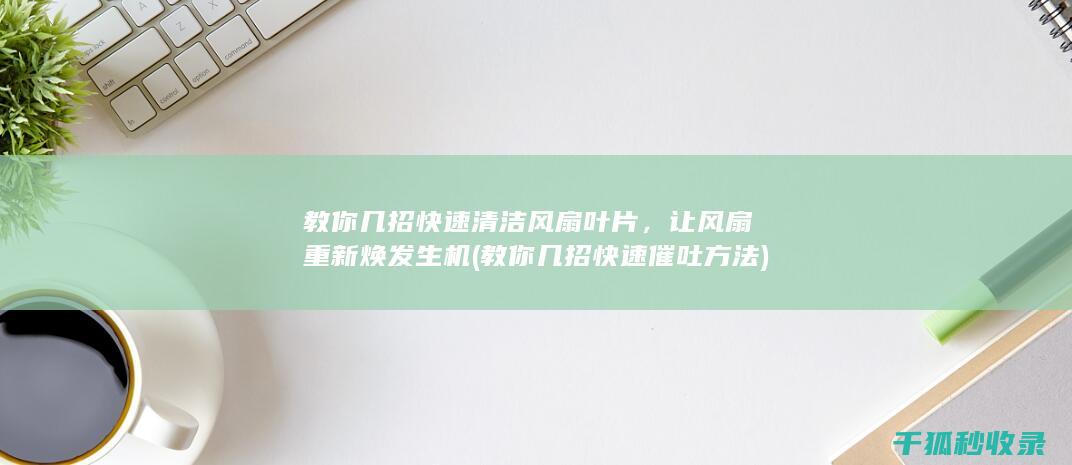 教你几招快速清洁风扇叶片，让风扇重新焕发生机 (教你几招快速催吐方法)
