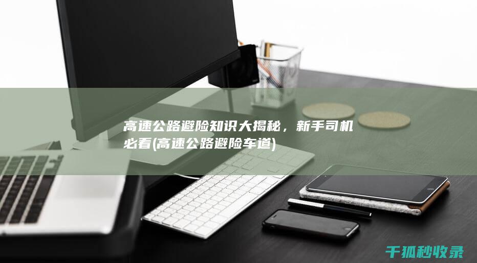 高速公路避险知识大揭秘，新手司机必看 (高速公路避险车道)