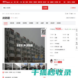 【北京永安东里小区,二手房,租房】